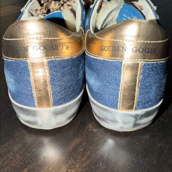 Gorgeous!! GGDB Blue Jean- White- Gold, Sherpa. Size 9. - Picture 6 of 16